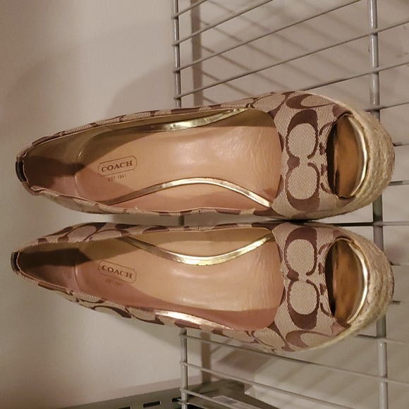 Coach Wedge Heels - Picture 1 of 4